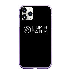 Чехол iPhone 11 Pro матовый Linkin parrk logo chester, цвет: 3D-светло-сиреневый