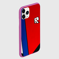 Чехол iPhone 11 Pro матовый Roblox uniform, цвет: 3D-фиолетовый — фото 2