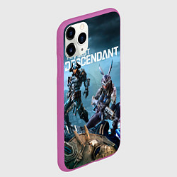 Чехол iPhone 11 Pro матовый The first descendant персонажи, цвет: 3D-фиолетовый — фото 2