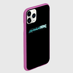 Чехол iPhone 11 Pro матовый Metal gear rising logo, цвет: 3D-фиолетовый — фото 2
