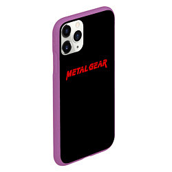 Чехол iPhone 11 Pro матовый Metal gear red logo, цвет: 3D-фиолетовый — фото 2