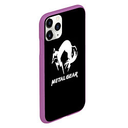 Чехол iPhone 11 Pro матовый Metal gear logo, цвет: 3D-фиолетовый — фото 2