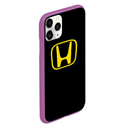 Чехол iPhone 11 Pro матовый Honda yellow, цвет: 3D-фиолетовый — фото 2