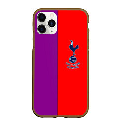 Чехол iPhone 11 Pro матовый Tottenham fc geometry, цвет: 3D-коричневый