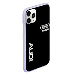 Чехол iPhone 11 Pro матовый AUDI sport white, цвет: 3D-светло-сиреневый — фото 2