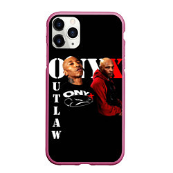 Чехол iPhone 11 Pro матовый Onyx outlaw, цвет: 3D-малиновый