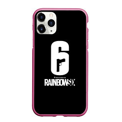 Чехол iPhone 11 Pro матовый Rainbow six ubisoft game, цвет: 3D-малиновый