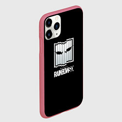 Чехол iPhone 11 Pro матовый Rainbow six stells, цвет: 3D-малиновый — фото 2