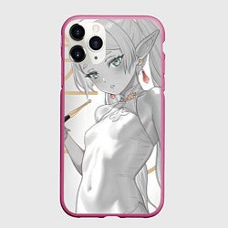 Чехол iPhone 11 Pro матовый Frieren Sexy, цвет: 3D-малиновый