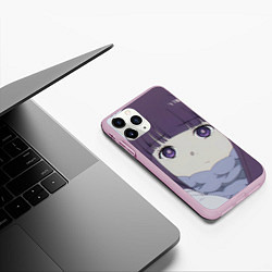 Чехол iPhone 11 Pro матовый Sousou no Frieren Ферн sad face, цвет: 3D-розовый — фото 2