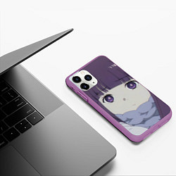 Чехол iPhone 11 Pro матовый Sousou no Frieren Ферн sad face, цвет: 3D-фиолетовый — фото 2