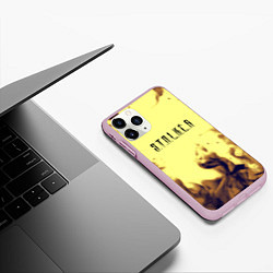 Чехол iPhone 11 Pro матовый Stalker fire retro, цвет: 3D-розовый — фото 2