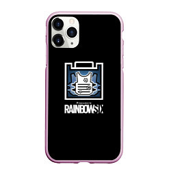 Чехол iPhone 11 Pro матовый Rainbnow six онлайн шутер, цвет: 3D-розовый