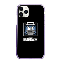 Чехол iPhone 11 Pro матовый Rainbnow six онлайн шутер, цвет: 3D-светло-сиреневый