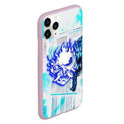 Чехол iPhone 11 Pro матовый Samurai logo howl, цвет: 3D-розовый — фото 2