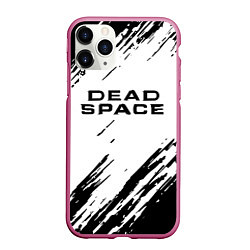 Чехол iPhone 11 Pro матовый Dead space чёрные краски, цвет: 3D-малиновый