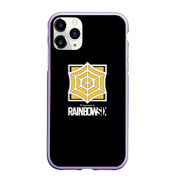 Чехол iPhone 11 Pro матовый Rainbow six company ubisoft, цвет: 3D-светло-сиреневый