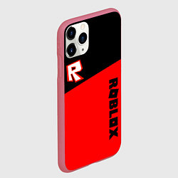 Чехол iPhone 11 Pro матовый Roblox geometry red, цвет: 3D-малиновый — фото 2