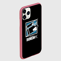 Чехол iPhone 11 Pro матовый Том Кленси радуга, цвет: 3D-малиновый — фото 2
