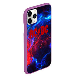 Чехол iPhone 11 Pro матовый AC DC space, цвет: 3D-фиолетовый — фото 2