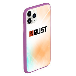 Чехол iPhone 11 Pro матовый RUST gradient, цвет: 3D-фиолетовый — фото 2