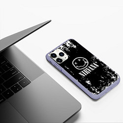 Чехол iPhone 11 Pro матовый Nirvana teddy, цвет: 3D-светло-сиреневый — фото 2