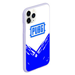 Чехол iPhone 11 Pro матовый PUBG синие краски, цвет: 3D-светло-сиреневый — фото 2