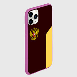 Чехол iPhone 11 Pro матовый Россия ретро стиль, цвет: 3D-фиолетовый — фото 2
