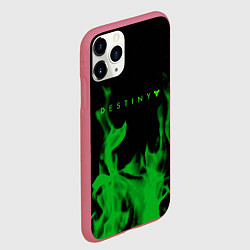 Чехол iPhone 11 Pro матовый Destiny fire green, цвет: 3D-малиновый — фото 2