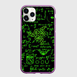 Чехол iPhone 11 Pro матовый Razer patten symbol, цвет: 3D-фиолетовый