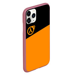 Чехол iPhone 11 Pro матовый Half life orange game, цвет: 3D-малиновый — фото 2