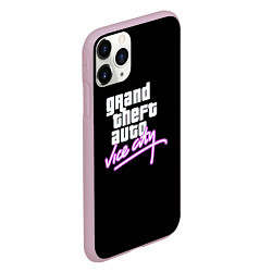 Чехол iPhone 11 Pro матовый GTA vice city logo, цвет: 3D-розовый — фото 2