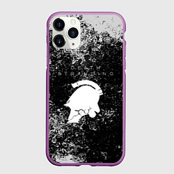 Чехол iPhone 11 Pro матовый Death stranding серые краски, цвет: 3D-фиолетовый
