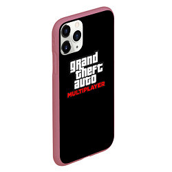 Чехол iPhone 11 Pro матовый GTA мультиплеер, цвет: 3D-малиновый — фото 2