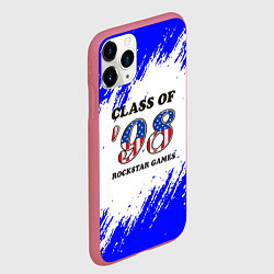 Чехол iPhone 11 Pro матовый ГТА текстура, цвет: 3D-малиновый — фото 2