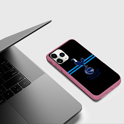 Чехол iPhone 11 Pro матовый Тоттенхэм спорт, цвет: 3D-малиновый — фото 2