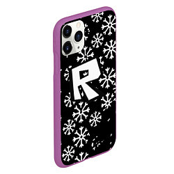 Чехол iPhone 11 Pro матовый Roblox winter, цвет: 3D-фиолетовый — фото 2