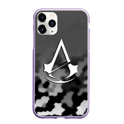 Чехол iPhone 11 Pro матовый Assassins Creed game, цвет: 3D-светло-сиреневый