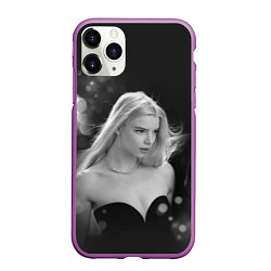 Чехол iPhone 11 Pro матовый Actress - Anya Taylor - Joy, цвет: 3D-фиолетовый