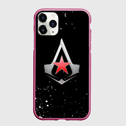 Чехол iPhone 11 Pro матовый Assassins creed russia, цвет: 3D-малиновый