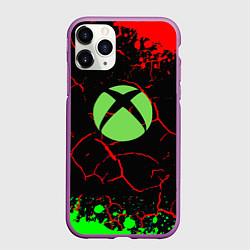 Чехол iPhone 11 Pro матовый Xbox game studio, цвет: 3D-фиолетовый