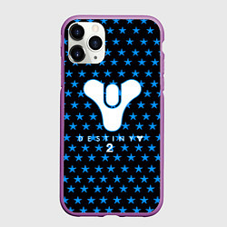 Чехол iPhone 11 Pro матовый Destiny star, цвет: 3D-фиолетовый