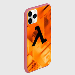 Чехол iPhone 11 Pro матовый Half life rusty steel, цвет: 3D-малиновый — фото 2