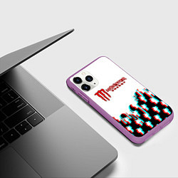 Чехол iPhone 11 Pro матовый Billie Eilish x Monster energy, цвет: 3D-фиолетовый — фото 2