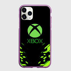 Чехол iPhone 11 Pro матовый Xbox кислотные плиты, цвет: 3D-фиолетовый