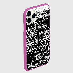 Чехол iPhone 11 Pro матовый Doom знак шины, цвет: 3D-фиолетовый — фото 2