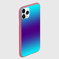 Чехол iPhone 11 Pro матовый Градиент из неона, цвет: 3D-малиновый — фото 2