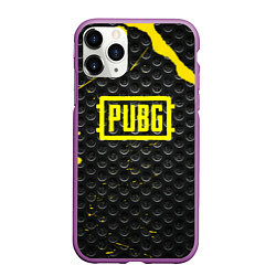 Чехол iPhone 11 Pro матовый PUBG броня краски, цвет: 3D-фиолетовый