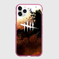 Чехол iPhone 11 Pro матовый Dead by daylight crow, цвет: 3D-малиновый