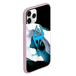 Чехол iPhone 11 Pro матовый The Elder Scrolls краски текстура, цвет: 3D-розовый — фото 2